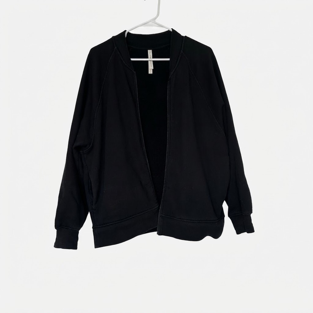 Aritzia Black Women's Zip-Front Jacket